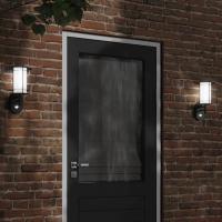 vidaXL Apliques de exterior 2 unidades acero inoxidable Color Negro,  Negro, y mas - details 1