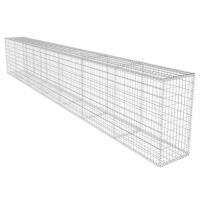 vidaXL Muro de gaviones con cubierta acero galvanizado Dimensiones 600 x 50 x 100 cm,  600 x 50 x 200 cm,  y mas Perfecta para plantas y animales, múltiples usos malla para ventilación, seguridad, ventana, jardín - details 1
