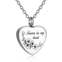 Joyería De Cremación En Forma De Corazón Y Flor Para Mujeres Almacenamiento De Restos En Acero Inoxidable Colgante Memorial Para Humanos - details 0