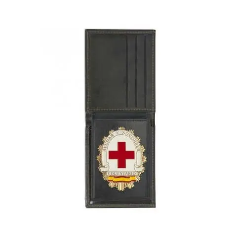 Cartera identificacion con Placa Voluntario Sanitario. 3 Compartimentos y Esquinas reforzadas - 1