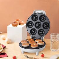 Máquina Eléctrica antiadherente para hacer rosquillas, dispositivo de cocina de 1200W, 110/240V con 7 orificios para hacer gofres y pasteles, enchufe europeo y estadounidense para uso doméstico - details 5