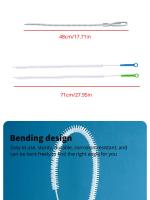 Cepillo De Limpieza Flexible Para Baño Y Cocina 48/71cm Eliminador De Pelos Y Suciedad Para Tuberías Y Desagües Herramienta De Limpieza Bendecible - details 3