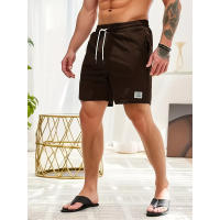 Nuevos Pantalones Cortos De Corduroy Para Hombre Verano Color Sólido Con Cordones Estilo Casual Cierre De Cordón Talla Media - details 19