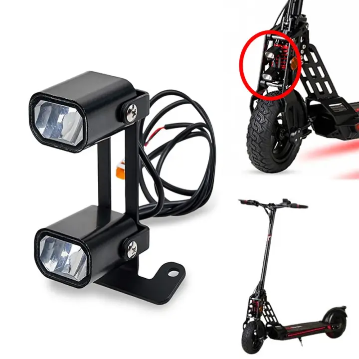 Luz delantera doble para patinete eléctrico Bogist Urbetter M6, Ecoxtrem Bison, B-Mov freestyle 5 y similares marca Emove - 1