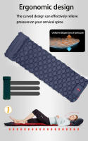 Almohadilla De Dormir Para Camping Inflable Ultraligera Con Bomba Integrada Y Soporte De Cabeza Para Viajes Y Senderismo - details 9