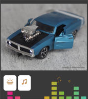 Modelo De Coche De Colección Dodge Challenger Hellcat Vintage Clásico 1:32 Con Sonido Y Luz Juguete De Retroceso Para Niños Regalo Metal - details 6