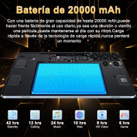 5G Nueva tableta 5G 10,1 pulgadas Android 13,0 tableta 16GB Ram 1TB ROM 20000mAh tableta Doble Cámara WiFi tipy-C - details 2