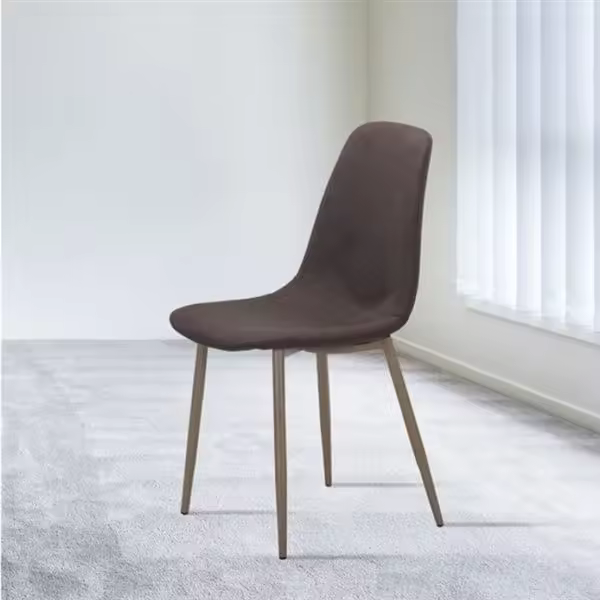 Silla Comedor Cody Marrón 43x87x42 Cm Tapizada en Tela - 1