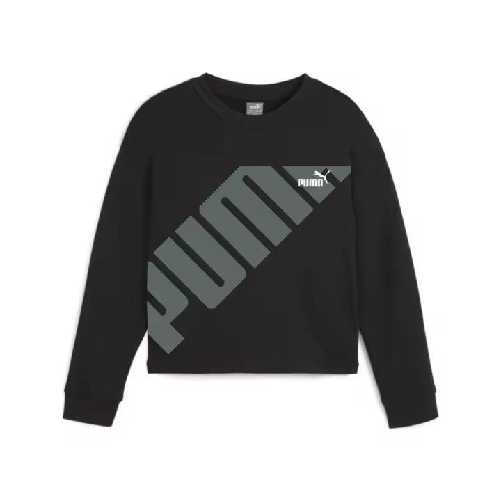 Sudadera corta Juvenil PUMA POWER para niña - Suéter corto Puma para niñas y chicas adolescentes - Sudadera cropped para niñas de 8 a 16 años - 1