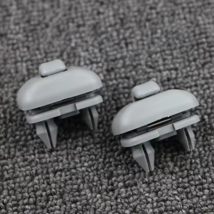Par De Clips De Visera Solar Gris Para Audi A1 A3 A4 B6 B7 A5 Q3 Q5 2012-2017 Accesorios De Interior Piezas De Repuesto - 1