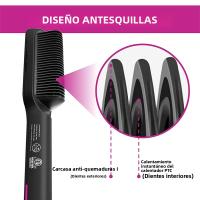 Cepillo De Pelo Eléctrico Para Llevar Rizador Y Secador Cerámico Calentamiento Rápido Profesional Moda Adecuado Para Hombres Y Mujeres - details 4