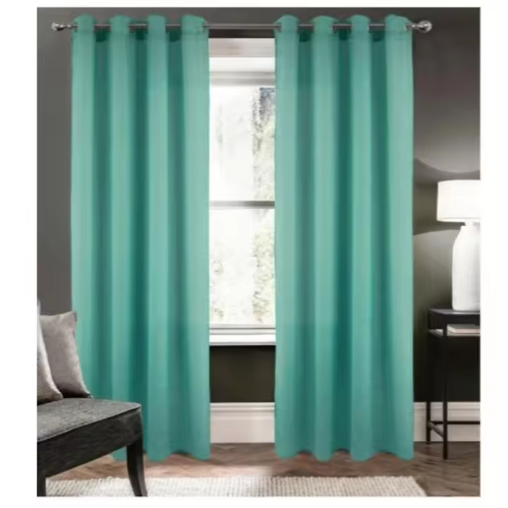 Cortina de visillo translucido 100% poliéster para salón y dormitorio.140x260cm.1 panel. - 1