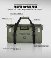 Bolsa Seca Para Motocicleta 40L 66L Impermeable Bolsa De Viaje Para Asiento Trasero De Motocicleta Bolsa De Mano Deportiva De PVC Para Exterior - details 3
