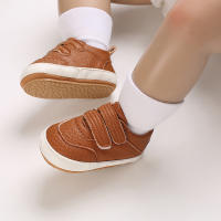 Zapatos Para Bebé 0-18 Meses Niño Y Niña Suéter De Cuero PU Suave Suela De Goma Antideslizante Zapatos Casuales Para Todoterreno - details 18