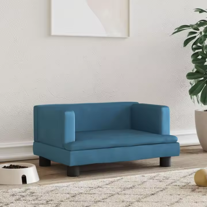 Cama para Perros de lona crema 70x45x30cm - 1