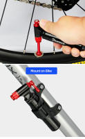 Inflador De CO2 Para Bicicleta Con Valvula Presta Scrader Ruta MTB Pum-automatico De Aluminio 16/12/8G Cartridge Compatible Con Vehículos - details 10