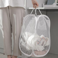 Cesta De Ropa Plegable Y Malla Organizador De Juguetes Para Dormitorio Baño Y Viaje Eco-amigable Tela De Nylon Negro Blanco - details 0