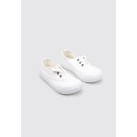 victoria INGLESA LONA ELÁSTICO DREC® Deportivas Planas Bebé - niño (hasta la talla 30) Blanco - details 0