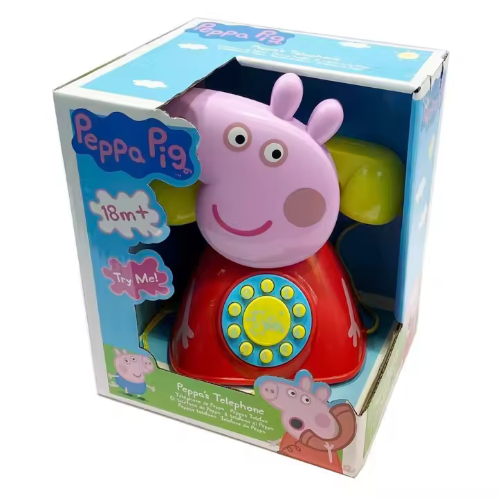 Peppa Pig - Teléfono Retro Juguetón y Educativo - 1