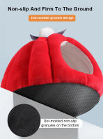 Cama Para Gato Invierno Caliente Suave Casa De Gato Antideslizante Forma Calabaza De Dibujos Animados Nido Para Gatos Perros Mascotas Internas Para Gatos Y Perros - details 5