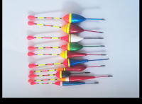 Set De 10 Flotadores Para Pesca En Colores Y Tamaños Mixtos Bobber De Plástico Accesorios De Pesca Para Agua Dulce - details 12