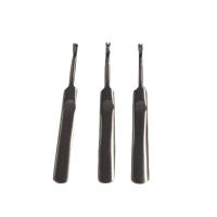 Juego De 3 Piezas Herramienta Manual De Groover De Cuero En Forma U Y V Para DIY Y Artesanía Herramienta De Trabado Metálica - details 4