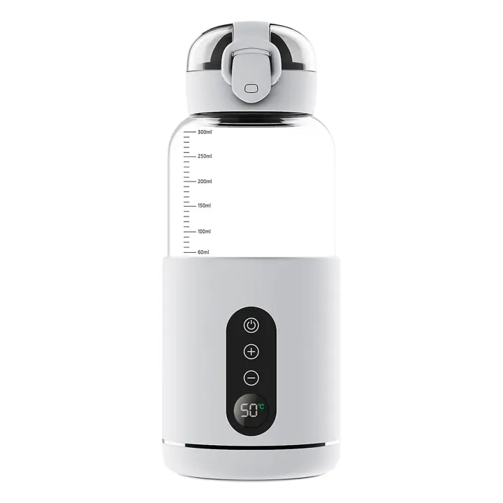 Portable Water Warmer for Baby Formula 300ml Capacity Precise Temperature Control Built-in Battery W - 1