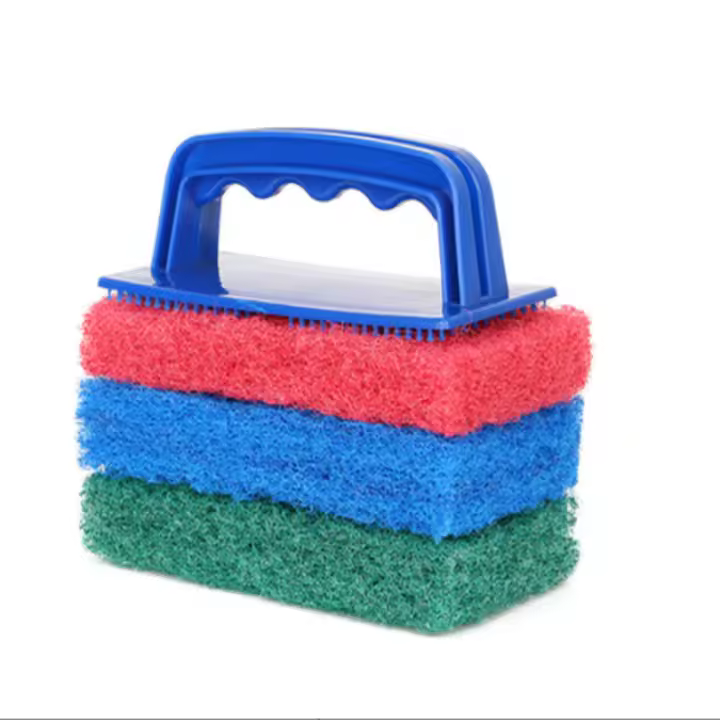 Pulverizador De Estrellas Con Mango Y Pads De Limpieza De 3 Texturas Diferentes Para Herramientas De Limpieza - 1