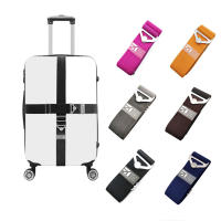 Correa De Equipaje Ajustable Para Viajes 168-200cm Cinturón De Fijación Para Maleta Hebilla De Bloqueo De Suitcase Accesorio Esencial De Viaje - details 2