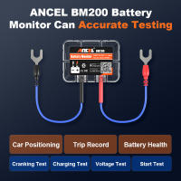 Monitor De Batería De Coche ANCEL BM200 12V Con Bluetooth Wireless Herramienta De Salud De La Batería APP Para Android Y IOS Pruebas De Arranque Y Carga Registros De Viaje Alarma De Falla Protección Contra Curtocircuito Y Polivoltaje - details 1