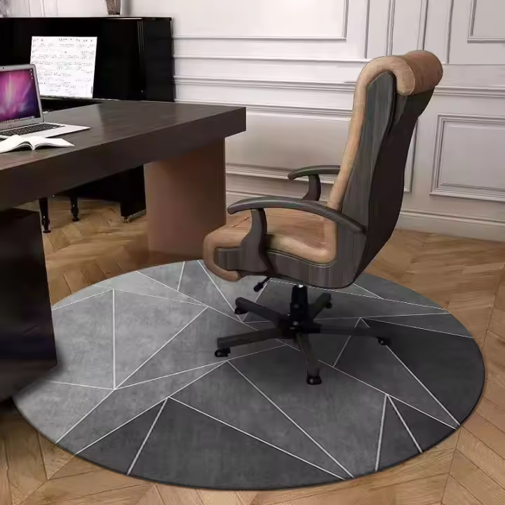 Carpetas De Veludo Cristal Modernas Y Minimalistas Con Estampado Rayado Para Escritorio De Comedor Estudio Sillón Resistente a La Suciedad Para Dormitorio Y Oficina - 1
