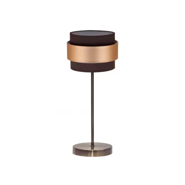 Tablero de mesa bremen cuero/marrón dorado 1xe14 39x16x16 cm - 1