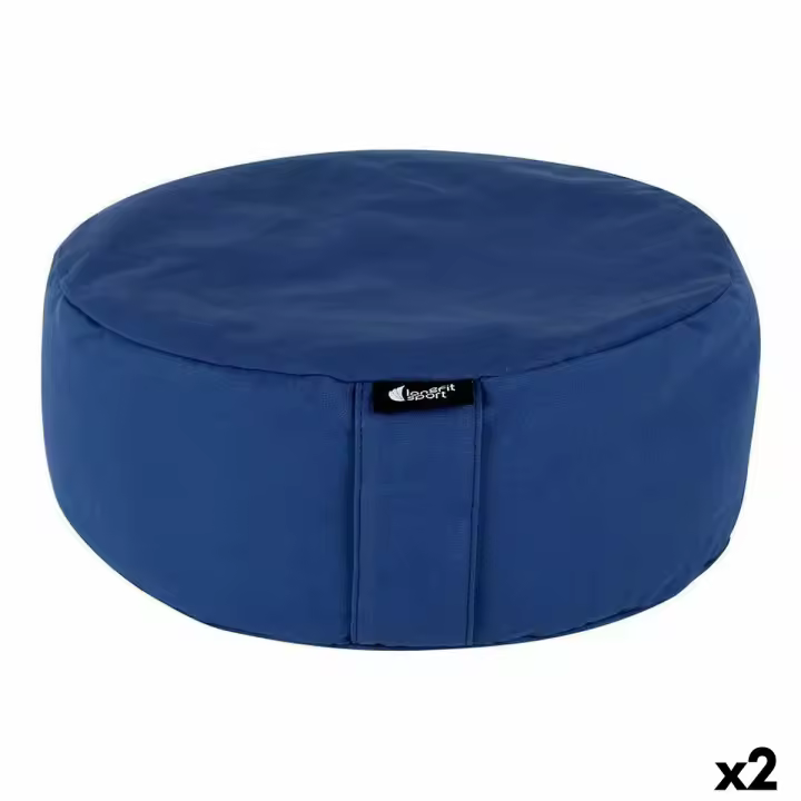 Cojín LongFit Sport Longfit sport Yoga Azul 33 x 13 cm (2 Unidades) - 1