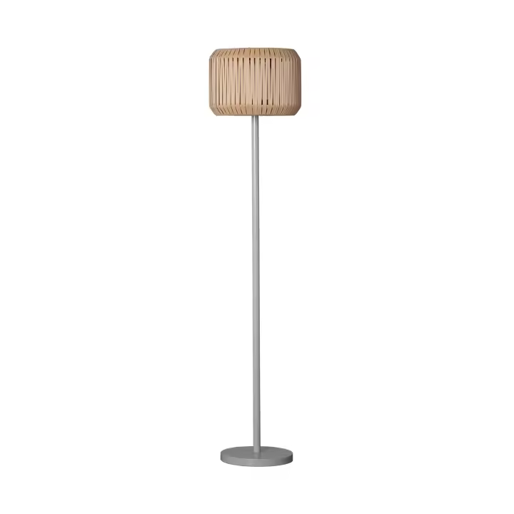 Ledkia Lámpara de Pie Exterior de Metal LED Solar Nygala Natural - 1