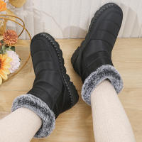 Botas De Nieve Impermeables Antideslizantes Para Mujer Con Peluche Sintética Abrazadera De Plataforma Botines De Invierno Calientes Talla 35-44 - details 7