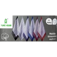 YUMO HOUSE Pack de 12/24 paños de Cocina a Cuadros | Tamaño: 50 x 70 cm | Algodón | Multicolor | Gancho Textil para Colgar | Ultra Suave | Limpieza lavavajillas (12) - details 0