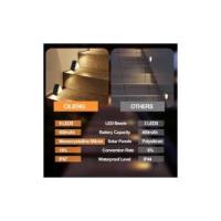 Luz de Escalera para Exterior IP67 Impermeable Luces Solares para Exterior Blanco Cálido 3000K Luz Lámpara Solar Auto ON/OFF Escalera iluminación LED para Jardín Patio Paquete de 6 - details 2