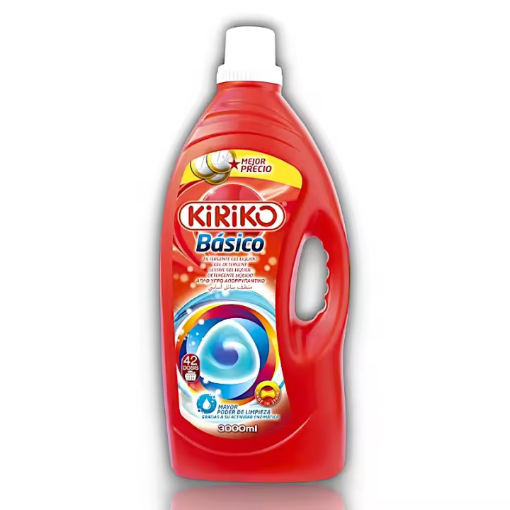 Kiriko - Detergente Gel Liquido Básico - 3000 ml. - 1