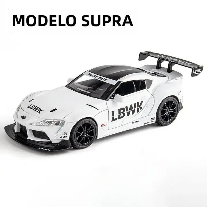 Modelo De Coche Supra a Escala 1:22 En Aleación De Metal Con Sonido Y Luz Juguete De Carreras Para Coleccionistas Y Niños Regalo Para Niños De Edad Superior a 14 Años - 1