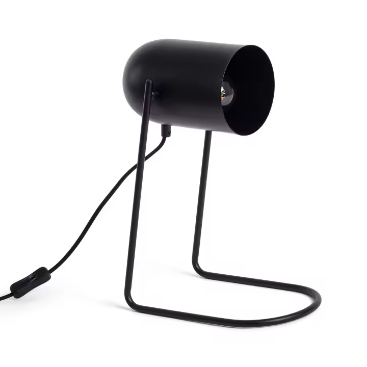 Ledkia Lámpara de Mesa Metal Black Shelley Negro - 1