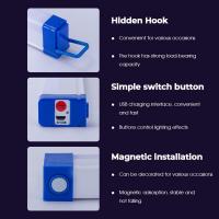 Lámpara De Tubo Colorido RGB USB 17cm/32cm Luz Nocturna Morada Azul Luz De Relleno Colgante Para Fotos Lámpara De Habitación Portátil - details 3