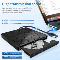 Unidad De DVD RW Externa USB 3.0 Tipo C 2 En 1 Interfaz Slim Lectura Y Escritura Para Laptop PC Lector Y Reproductor De Óptico CD Y DVD - details 3