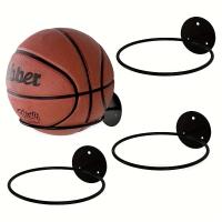 Soporte De Deportes Para Pelotas Metálico Pared Montado Soporte Duradero Para Baloncesto Fútbol Voleibol En Venta Por Unidad O Paquete De 2 - details 1