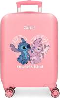 Maleta Stitch Disney One of A Kind Color Rosa. 50x33x20cm. ABS Equipaje de Mano Joumma - details 0
