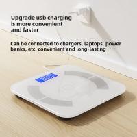 Báscula De Peso Corporal Electrónica USB Recargable Inteligente Para El Hogar Medidor De Peso Humano Unidad De Medición 1g - details 0