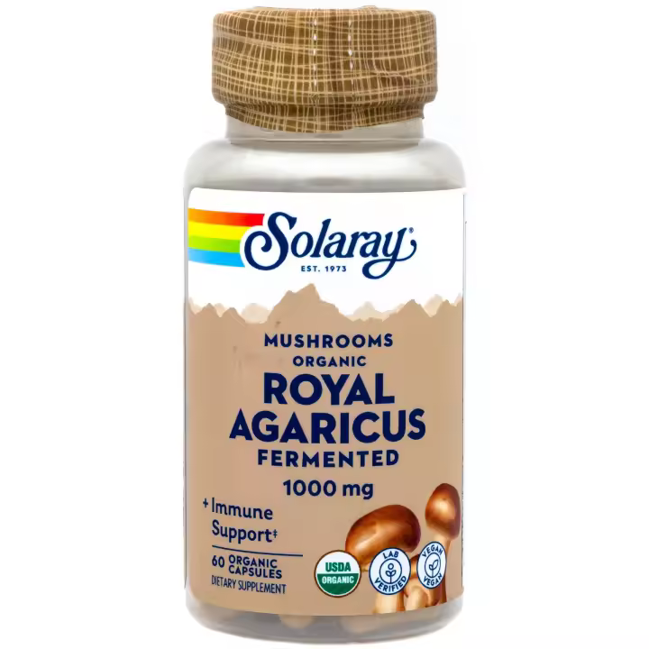 Solaray Royal Agaricus 500 mg 60 Cápsulas Vegetales - 1