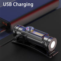 Linterna Frontal LED Portátil Recargable Por USB Con Batería Integrada Luz Fuerte Para Exteriores Pesca Caza Senderismo - details 1