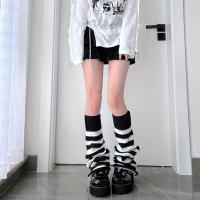 Calentadores De Piernas De Punto Para Mujer Estilo Invierno Suaves Y Elásticos Medio Caña De Malla JK Para Niñas - details 4