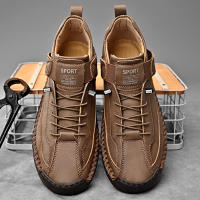 Zapatos Casuales Para Hombre De Cuero Hacer a Mano Transpirables Mocasines De Moda Talla Grande 38-48 Zapatos De Barco Lujo - details 24