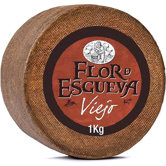 FLOR DE ESGUEVA peso 1 kg aprox. Queso viejo de oveja mini madurado en corteza natural - 1